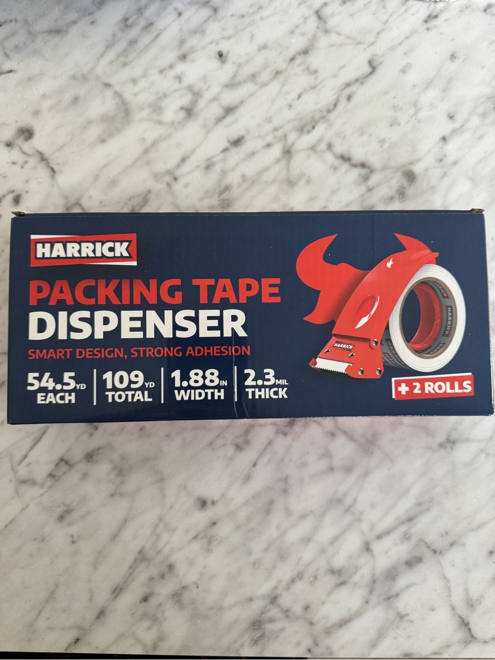 Packing Tape Dispenser with 2 Rolls